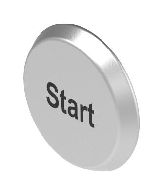 56-6.00011 SWITCH LENS, BLACK, ALUMINIUM, LASER ENG EAO