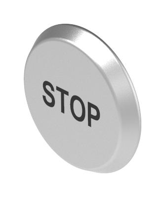 56-6.00012 SWITCH LENS, BLACK, ALUMINIUM, LASER ENG EAO