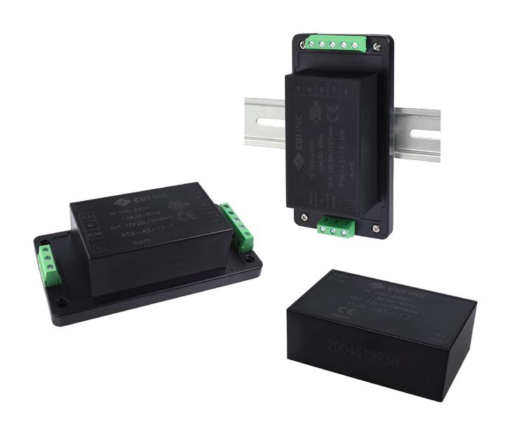 PSK-45-24-DIN POWER SUPPLY, ITE, 24V, 1.9A CUI