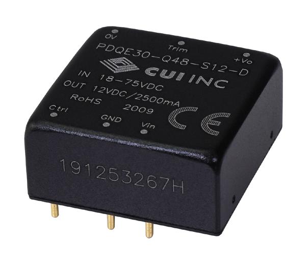 PDQE30-Q48-S15-D DC-DC CONVERTER, 15V, 2A CUI