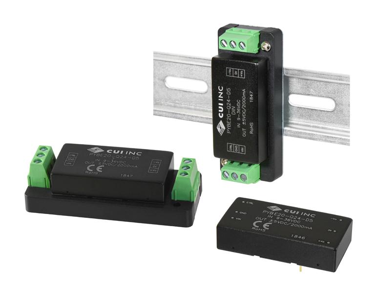 PYBE20-Q24-S5-T DC-DC CONVERTER, 5V, 4A CUI