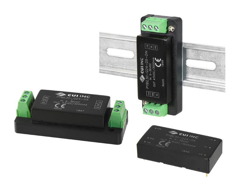 PYBE30-Q48-S5 DC-DC CONVERTER, 5V, 6A CUI