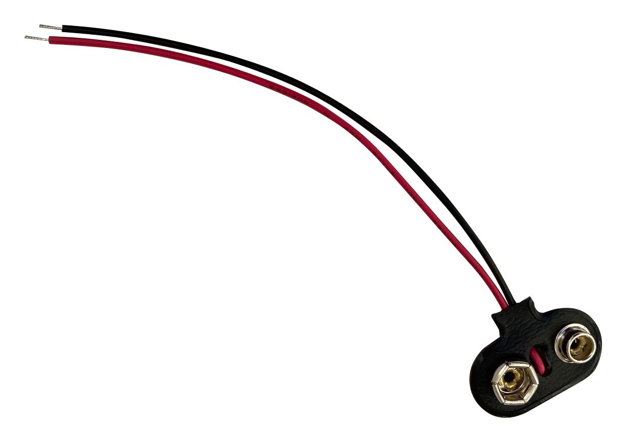 MP006238 BATTERY CONTACT, PP3, 4" WIRE LEAD PK5 MULTICOMP PRO