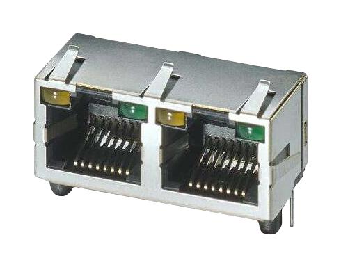 1149854 RJ45 CONN, R/A JACK, 8P8C, 2PORT, TH PHOENIX CONTACT