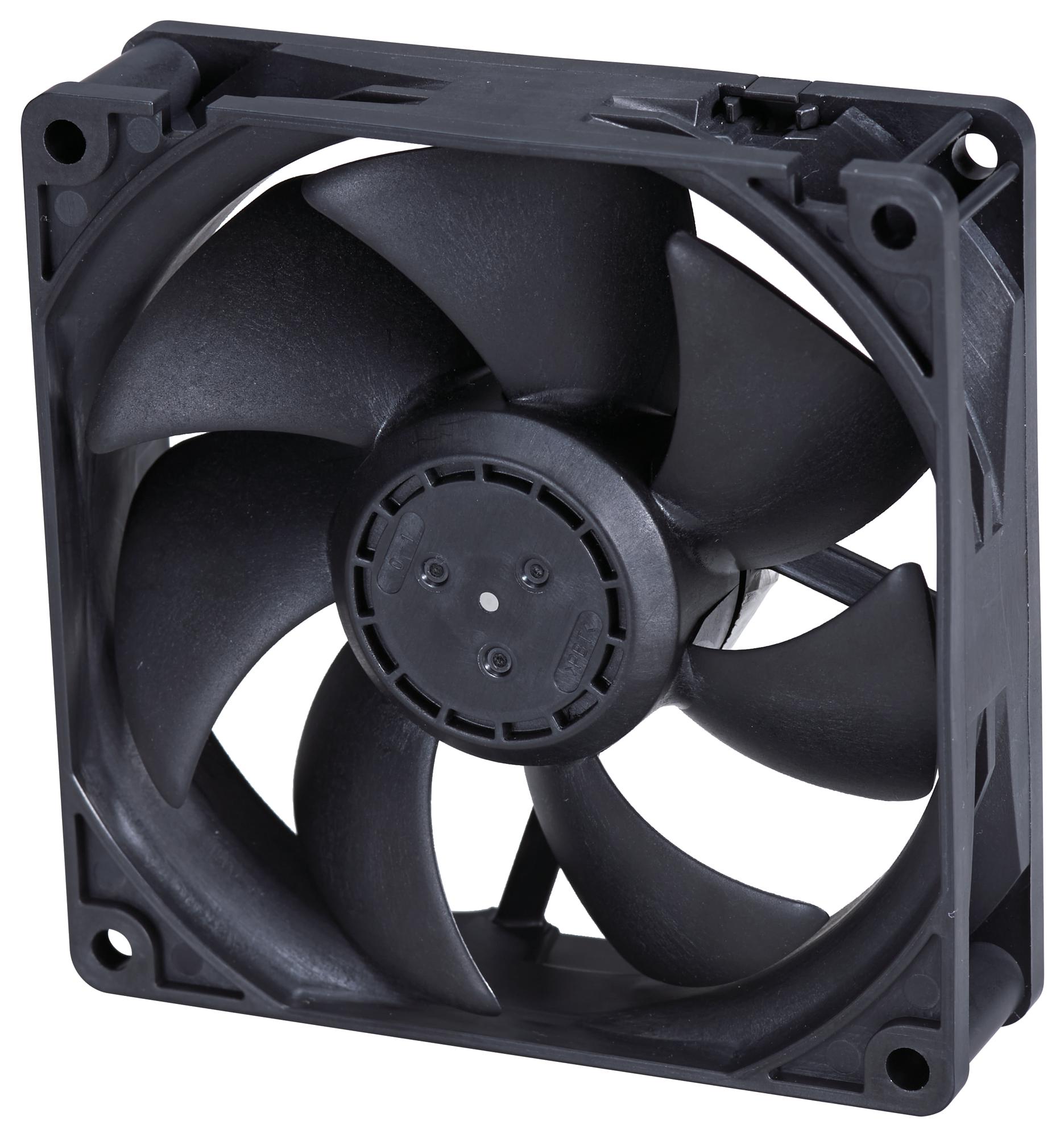 09225SA-12N-EA-D0 AXIAL FAN, 92MM, 12VDC, 51.2CFM, 32DB NMB TECHNOLOGIES