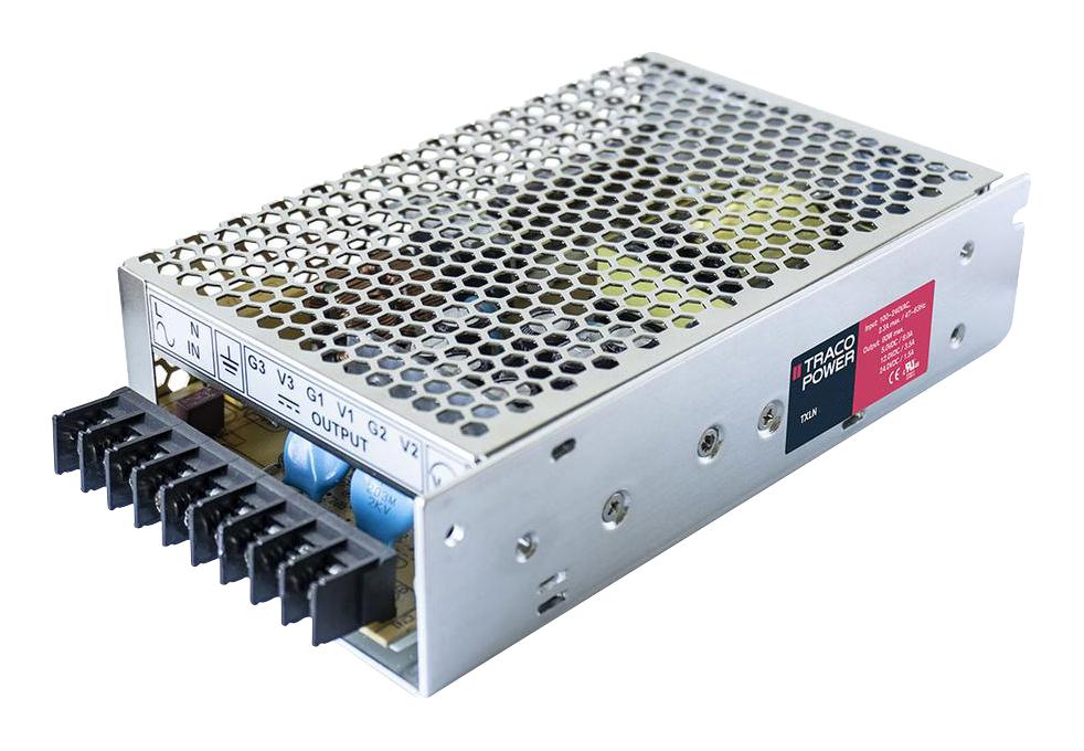 TXLN 080-312M2 POWER SUPPLY, AC-DC, 3 O/P, 80W TRACO POWER
