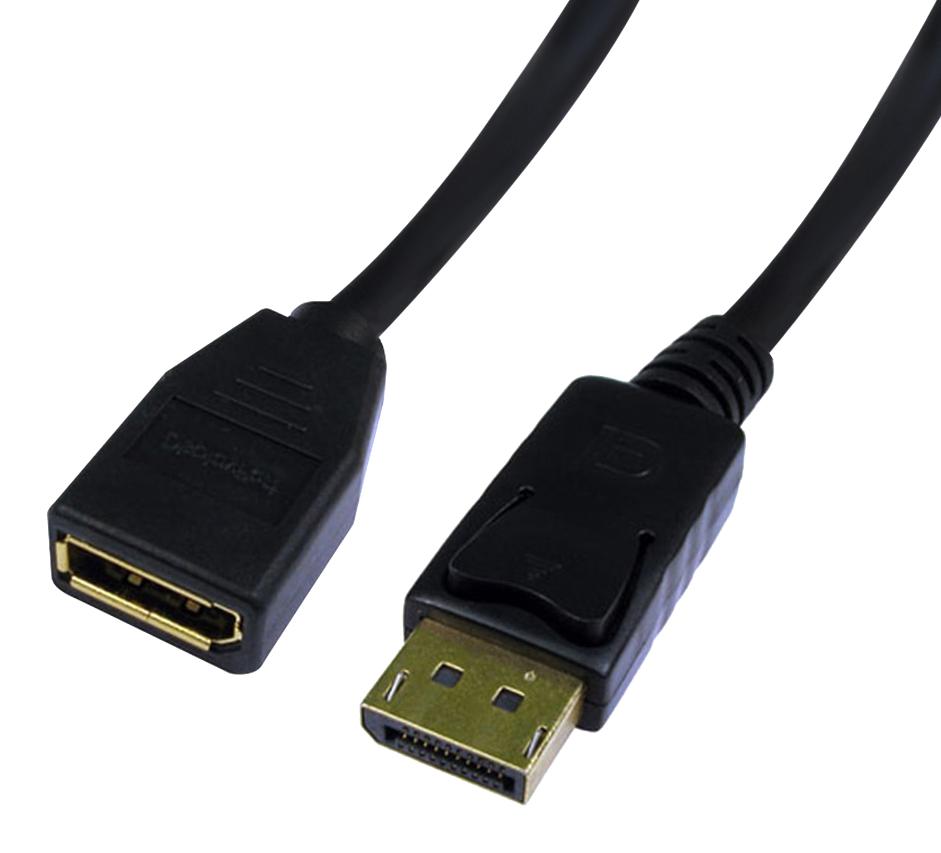 2408-3 CABLE, DISPLAYPORT PLUG-RCPT, 3M VIDEK