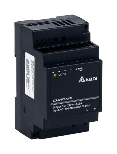 DRC-24V30W1AZ POWER SUPPLY, AC-DC, 24V, 1.25A DELTA ELECTRONICS / POWER