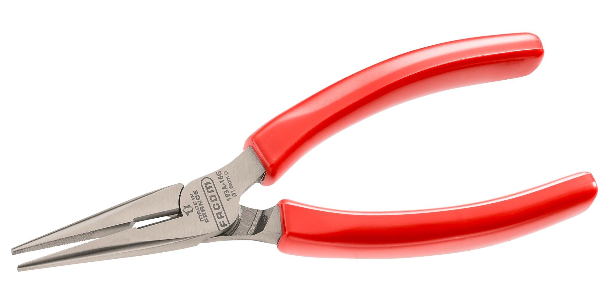 193A.16G PLIER, SHORT HALF ROUND NOSE, 160MM FACOM