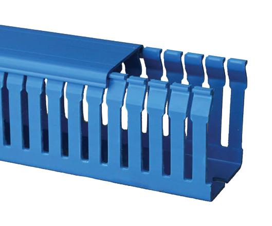 1047601010Y NARROW SLOT DUCT, PVC, BLUE, 100X100MM BETADUCT