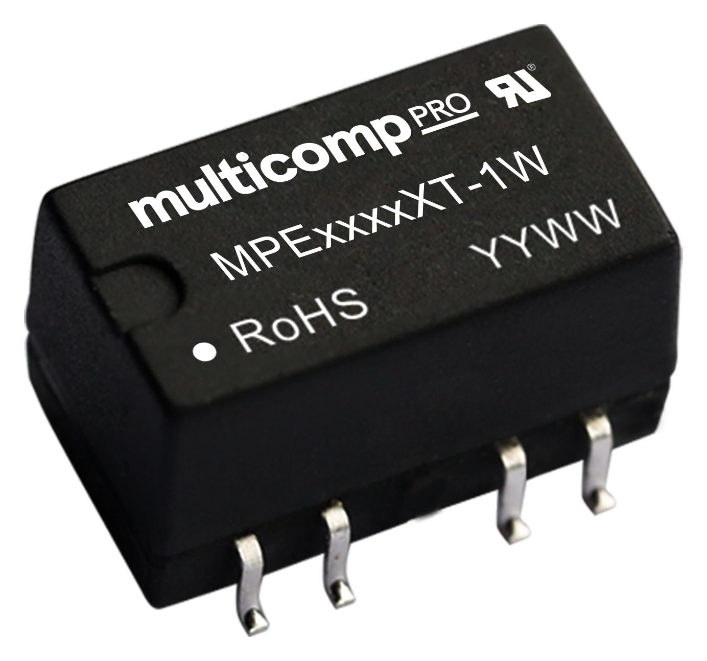 MPE2412XT-1W DC-DC CONVERTER, 2 O/P, 1W MULTICOMP PRO