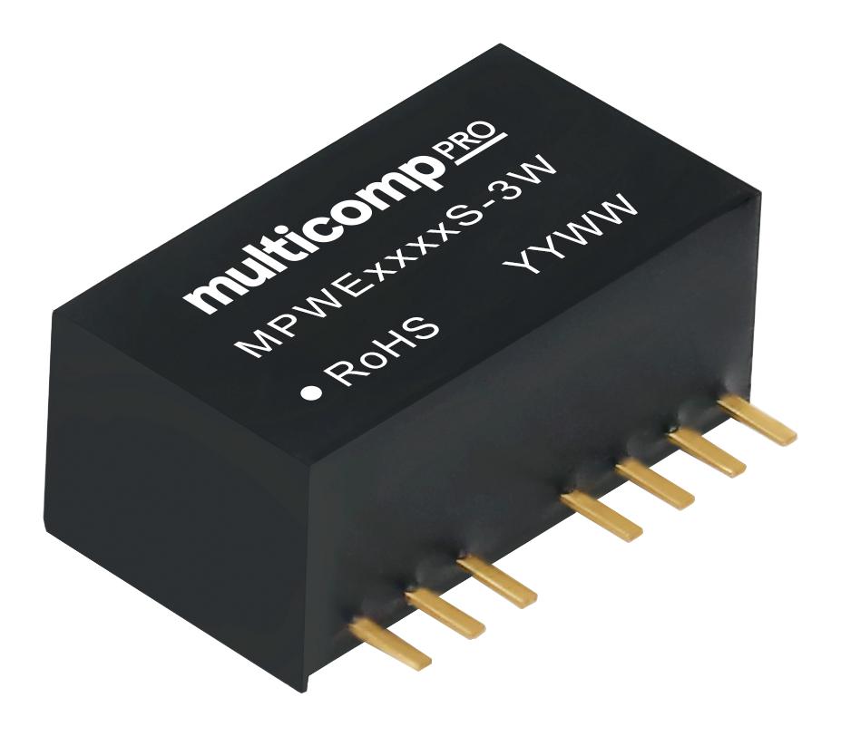 MPWF1215S-3W DC-DC CONVERTER, 15V, 0.2A MULTICOMP PRO