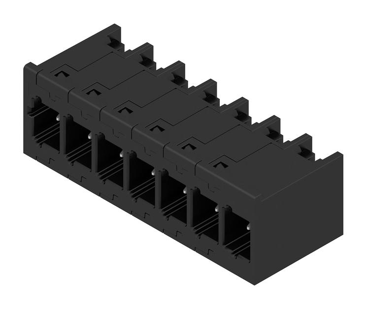 2741460000 TERMINAL BLOCK, HEADER, R/A, 7POS, TH WEIDMULLER