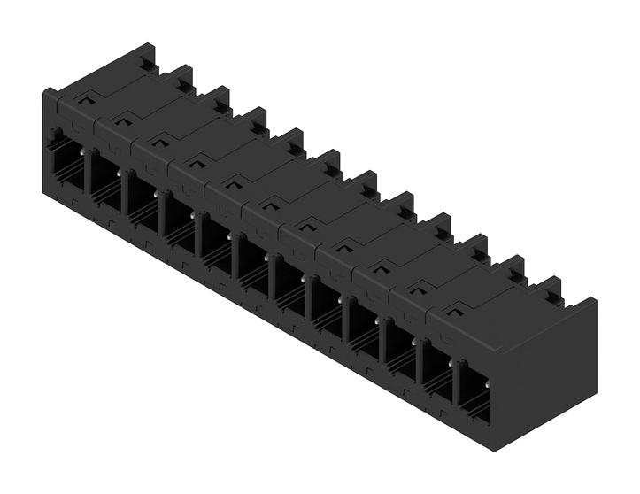 2741510000 TERMINAL BLOCK, HEADER, R/A, 12POS, TH WEIDMULLER