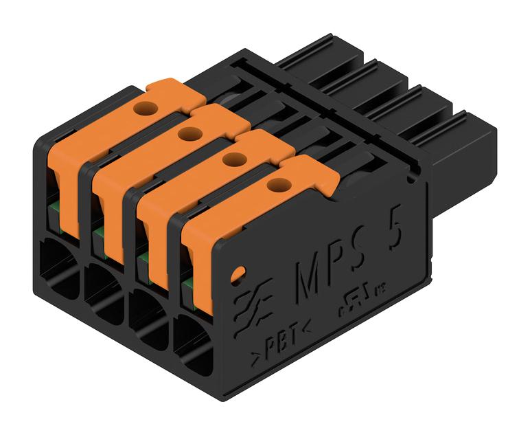 2741580000 TERMINAL BLOCK, PLUGGABLE, 4POS, 14AWG WEIDMULLER