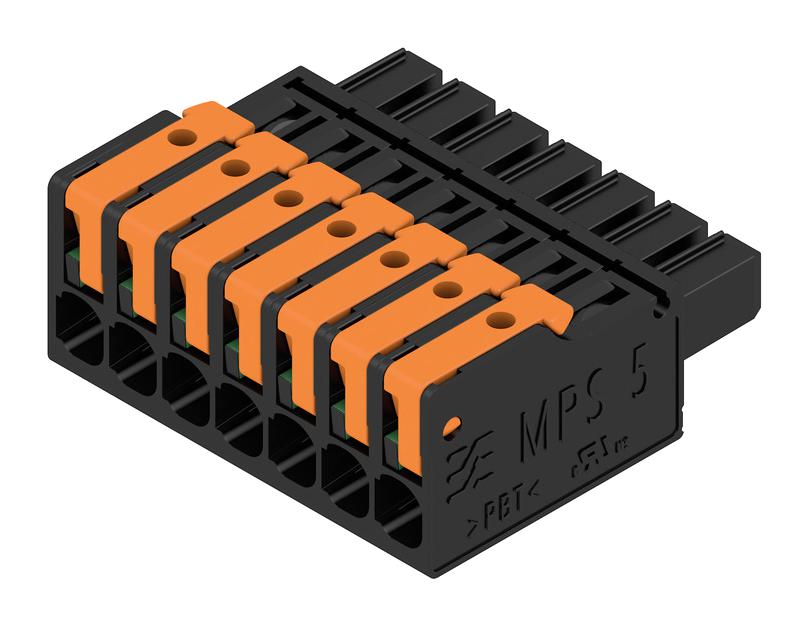 2741610000 TERMINAL BLOCK, PLUGGABLE, 7POS, 14AWG WEIDMULLER