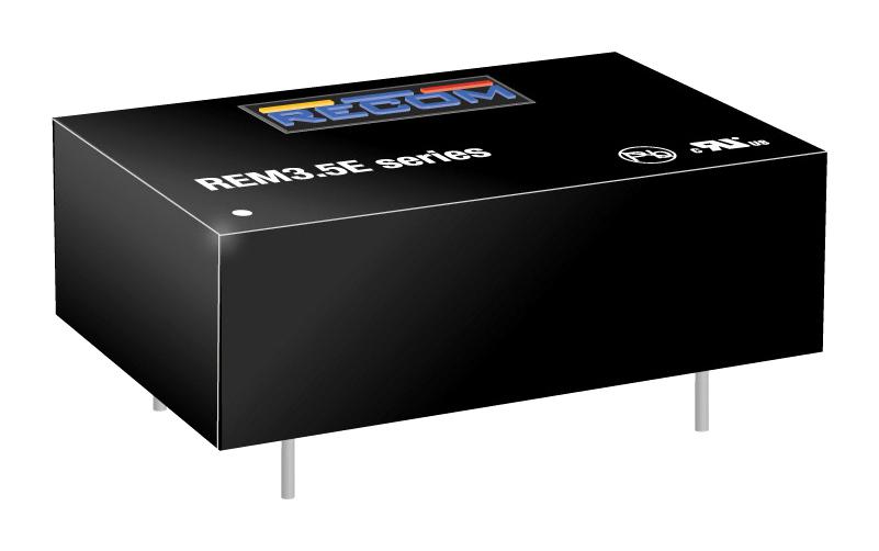 REM3.5E-0505S/R8/A DC-DC CONVERTER, 5V, 0.7A RECOM POWER