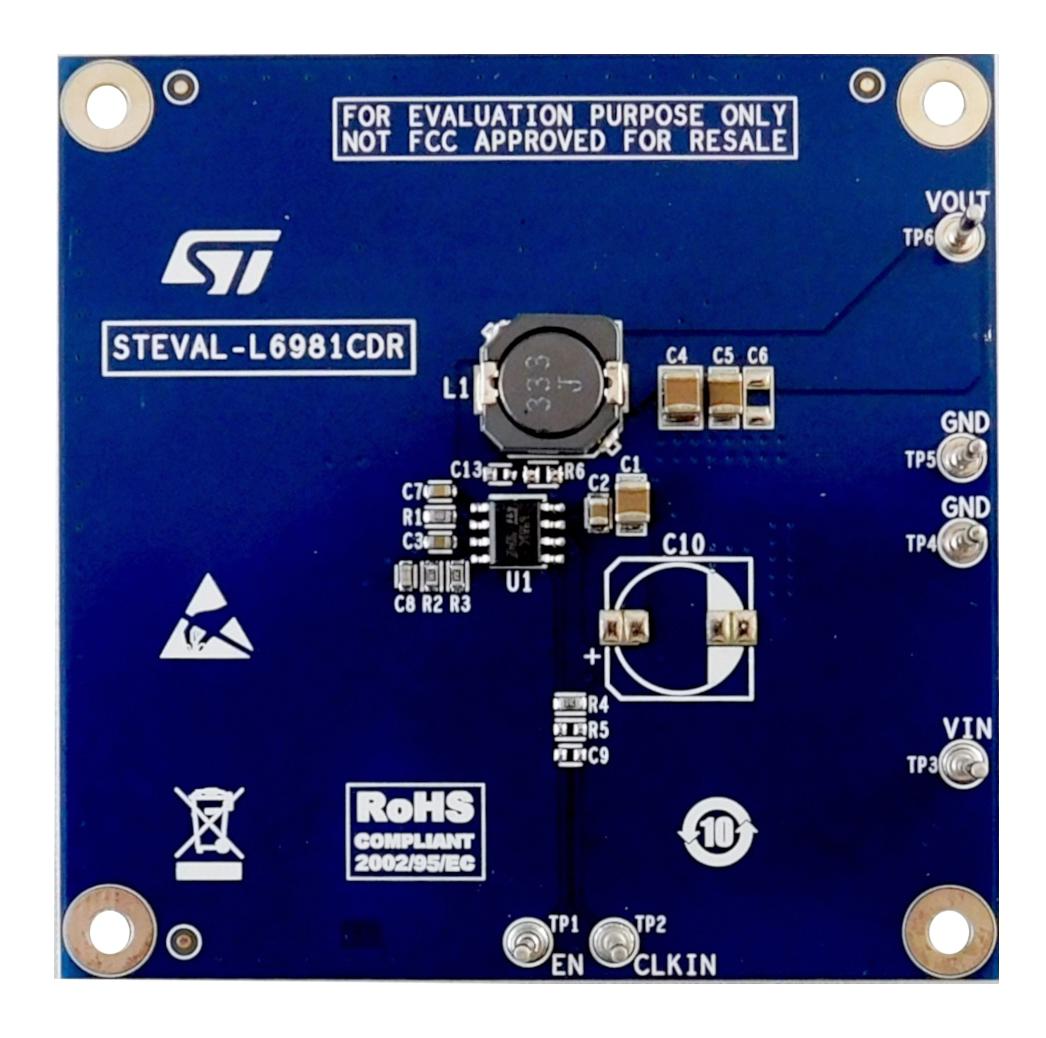 STEVAL-L6981CDR EVAL BOARD, SYNCHRONOUS BUCK REGULATOR STMICROELECTRONICS