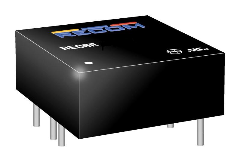 REC8E-2405S/CTRL/X1 DC/DC CONVERTER, 1CH, 8W, 5V, 1.6A RECOM POWER