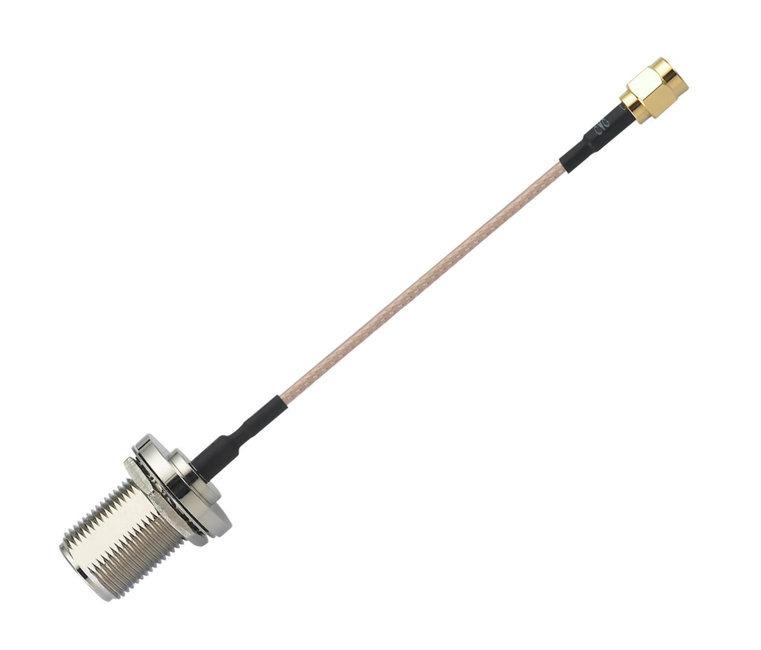 CAB.955 CABLE ASSY, N-TYPE JACK-SMA PLUG, 100MM TAOGLAS