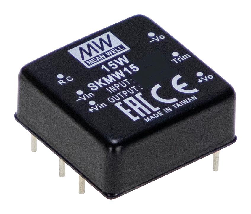 SKMW15F-12 DC-DC CONVERTER, 12V, 1.25A MEAN WELL