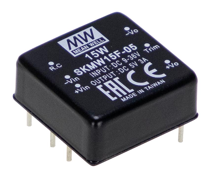 SKMW15F-05 DC-DC CONVERTER, 5V, 3A MEAN WELL
