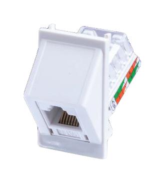 SKMC645WHPT RJ45 CONNECTOR, JACK, 8P8C, 1PORT, WHT TUK