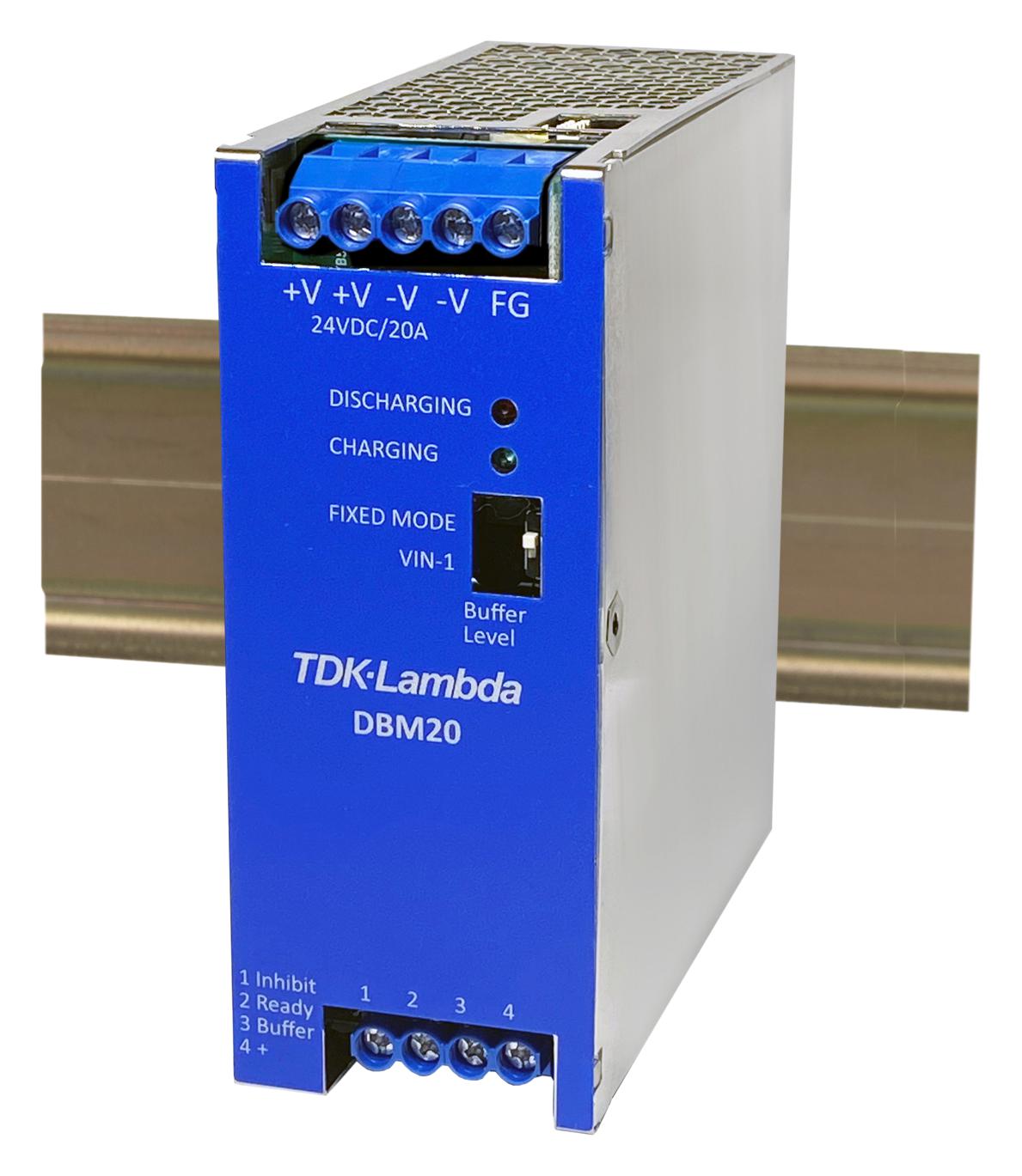 DBM20/E BUFFER DIN RAIL MODULE, AC-DC PWR SUPPLY TDK-LAMBDA