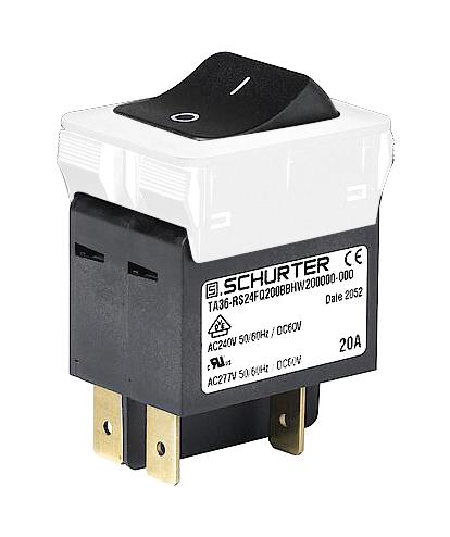 3-128-235 THERMAL CKT BREAKER, 2P, 10A/240V, PANEL SCHURTER