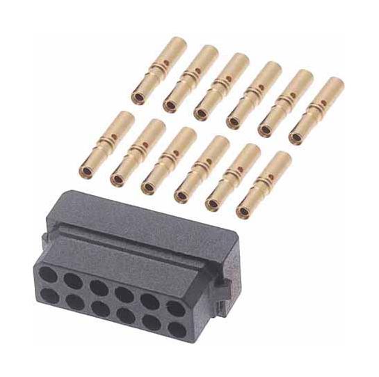 M80-8441245 CONNECTOR, RCPT, 12POS, 2ROW, CRIMP HARWIN