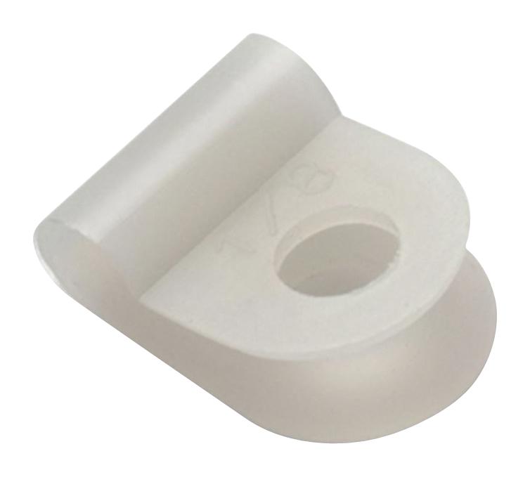 500914000 CABLE CLIP, NYLON 6.6, 7.6MM, NATURAL WURTH ELEKTRONIK
