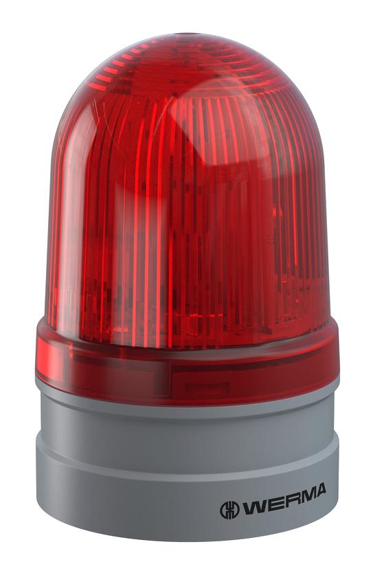 26112060 BEACON, TWINFLASH, RED, 230VAC, PUSH-IN WERMA