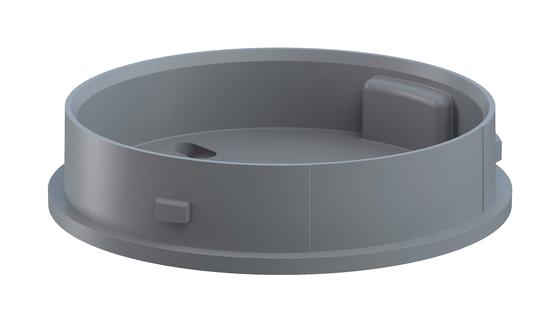 26170001 ADAPTOR, SIGNAL INDICATOR, PC/ABS, GREY WERMA