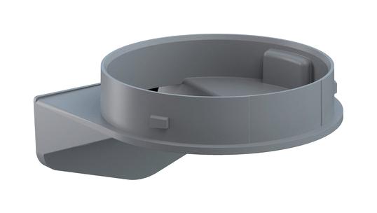 26170007 BRACKET, SIGNAL INDICATOR, PC/ABS, GREY WERMA