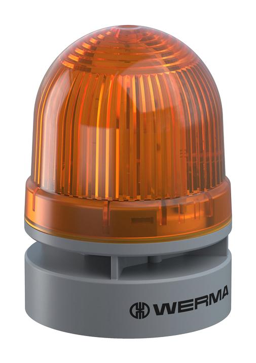 46031075 BEACON, TWINLIGHT, YEL, 95DBA, PUSH-IN WERMA