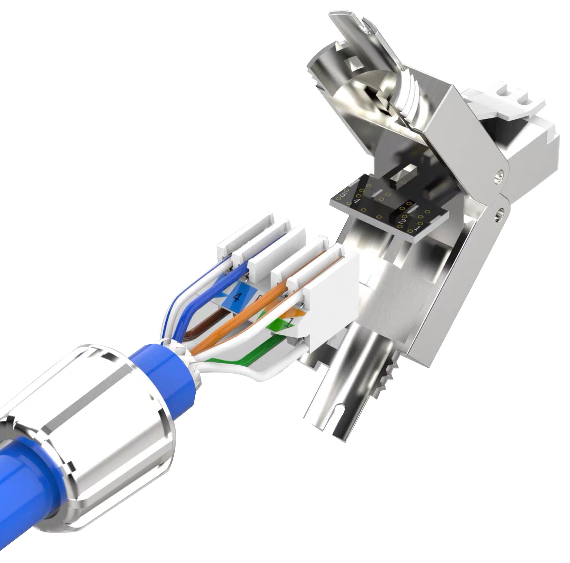 PGSBT RJ45 CONN, PLUG, 1PORT, CAT6A, CABLE TUK