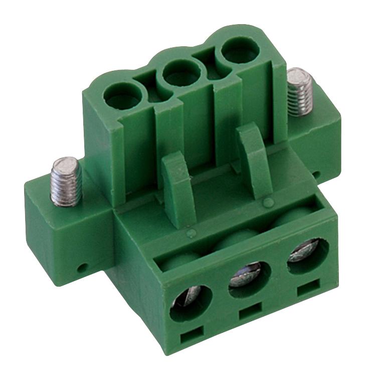 691340500003 TERMINAL BLOCK, PLUGGABLE, 3POS, 12AWG WURTH ELEKTRONIK