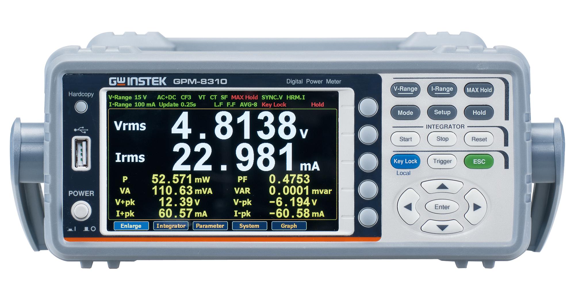 GPM-8310 DIGITAL POWER METER, 4CH, 100KHZ, 600V GW INSTEK