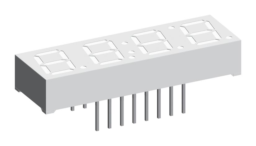 TDCR1060M 7-SEG DISPLAY, COM CATHODE, RED, 6MCD VISHAY