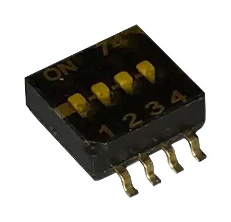 218-4LPSTR DIP SWITCH, 0.1A, 50VDC, 4POS, SMD CTS