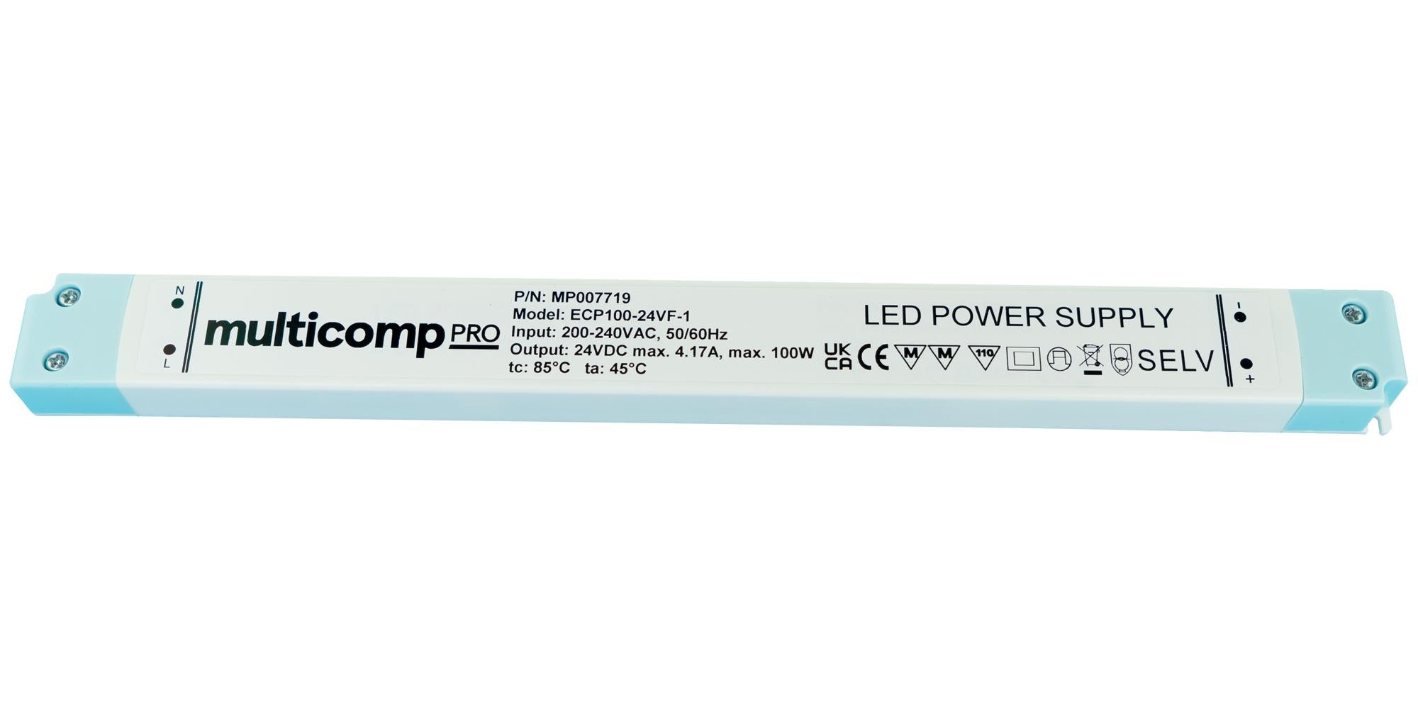 MP007718 LED DRIVER, CONSTANT VOLTAGE, 100W MULTICOMP PRO