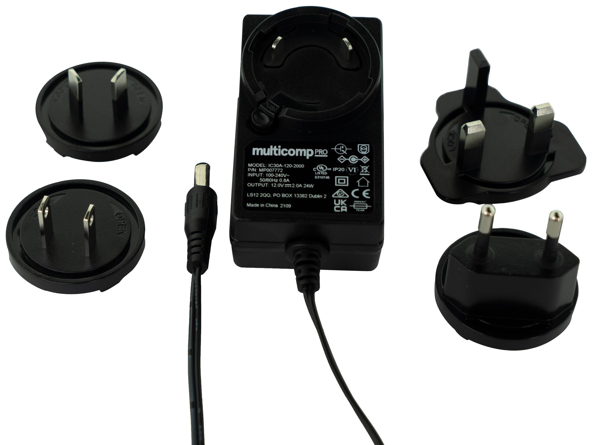 MP007773 ADAPTER, AC-DC, 24V, 1A MULTICOMP PRO