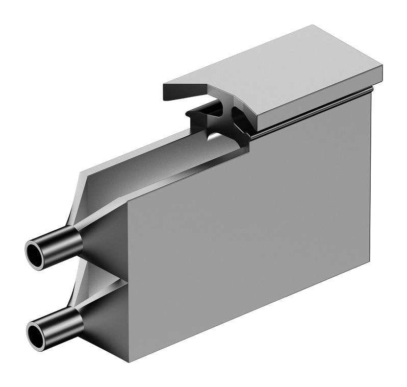 FLKU 10 ST FAN COOLED HEAT SINK, SS, 45X9.6X30MM FISCHER ELEKTRONIK