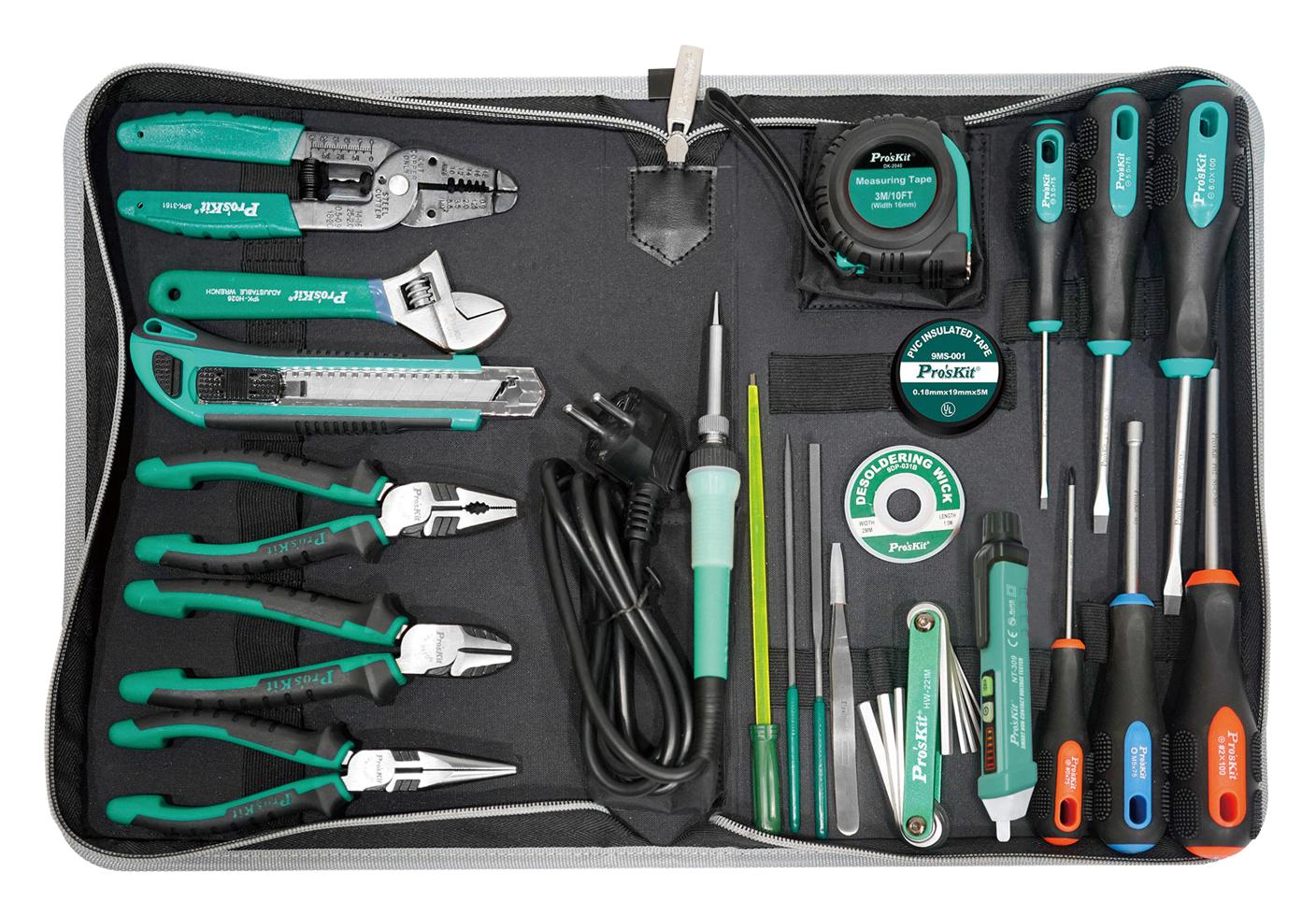 PK-618C UNIVERSAL ELECTRICIAN REPAIR TL SET/220V PROSKIT INDUSTRIES