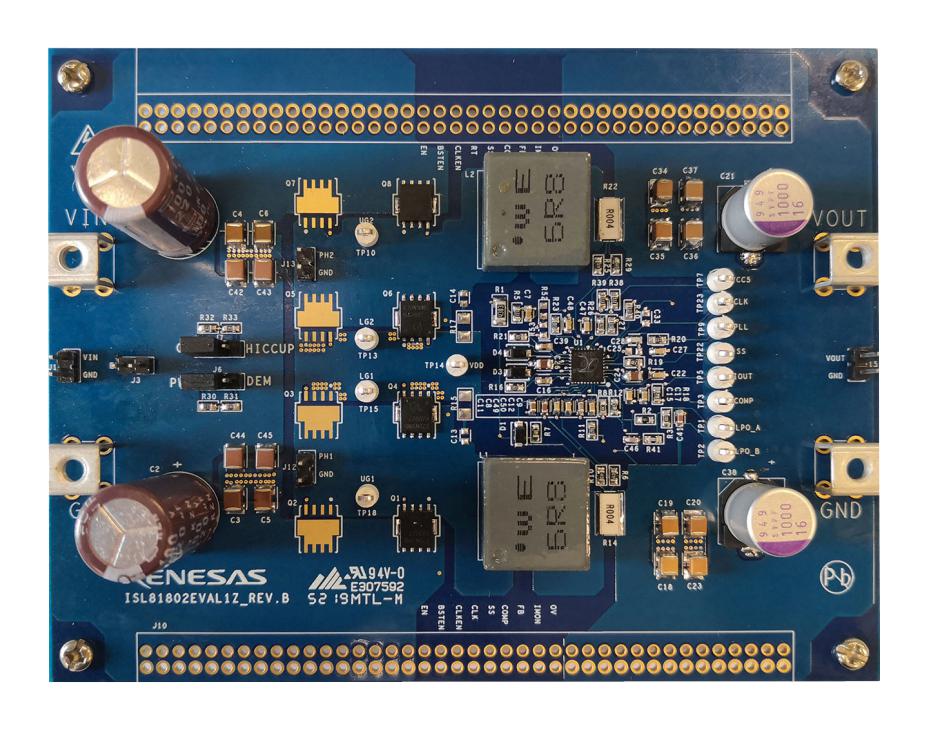 ISL81802EVAL1Z EVAL BOARD, SYNCHRONOUS BUCK CONTROLLER RENESAS