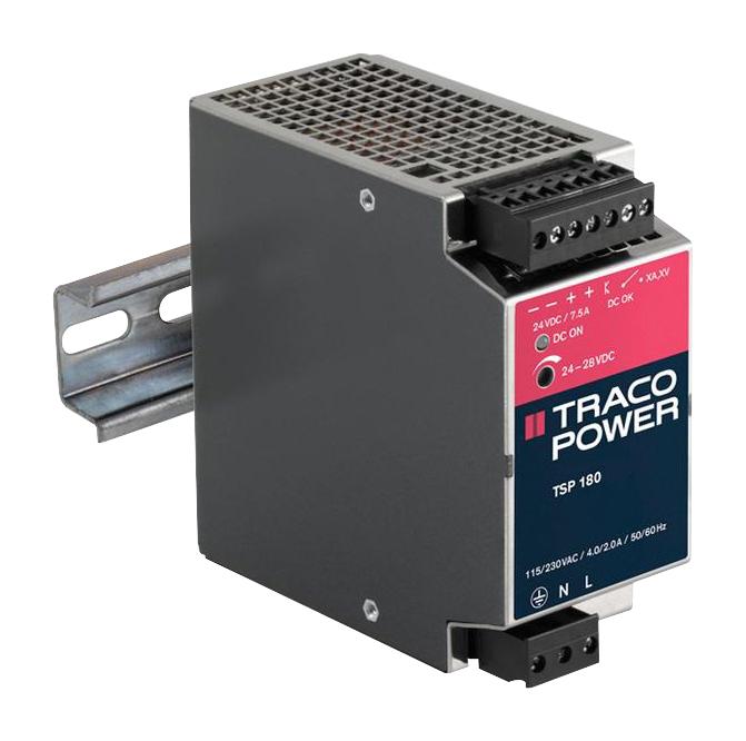 TSP 180-124 EX POWER SUPPLY, AC-DC, 24V, 7.5A TRACO POWER