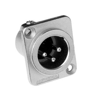 AC3MDZ XLR CONNECTOR, PLUG, 3POS, PANEL AMPHENOL SINE/TUCHEL