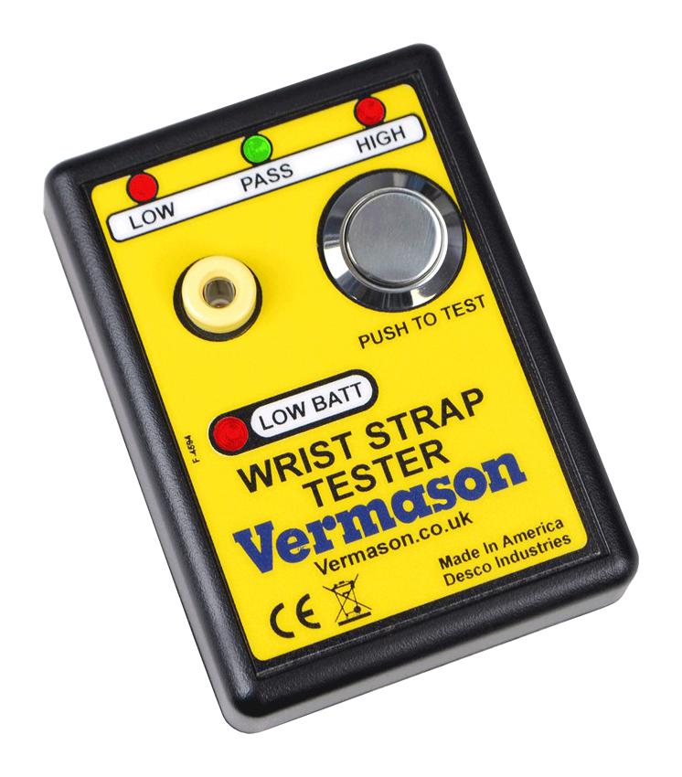 225221 ESD TESTER, PORTABLE WRIST STRAP TESTER DESCO EUROPE (FORMERLY VERMASON)