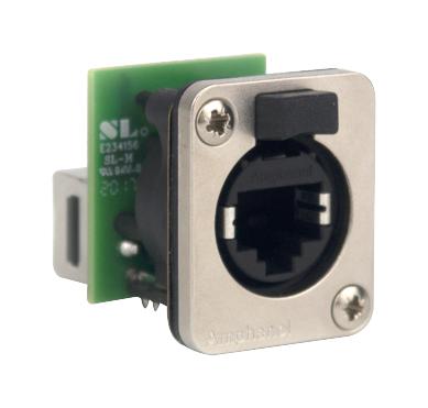 RJXS8FD5T ADAPTER, RJ45 8P JACK-JACK, CAT5E AMPHENOL SINE/TUCHEL