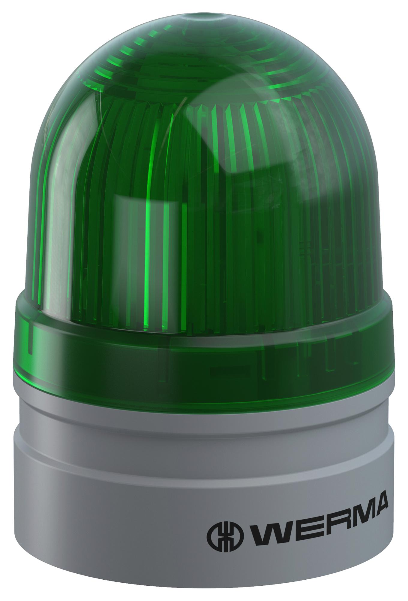 26021060 BEACON, TWINLIGHT, GREEN, 230V, PUSH-IN WERMA